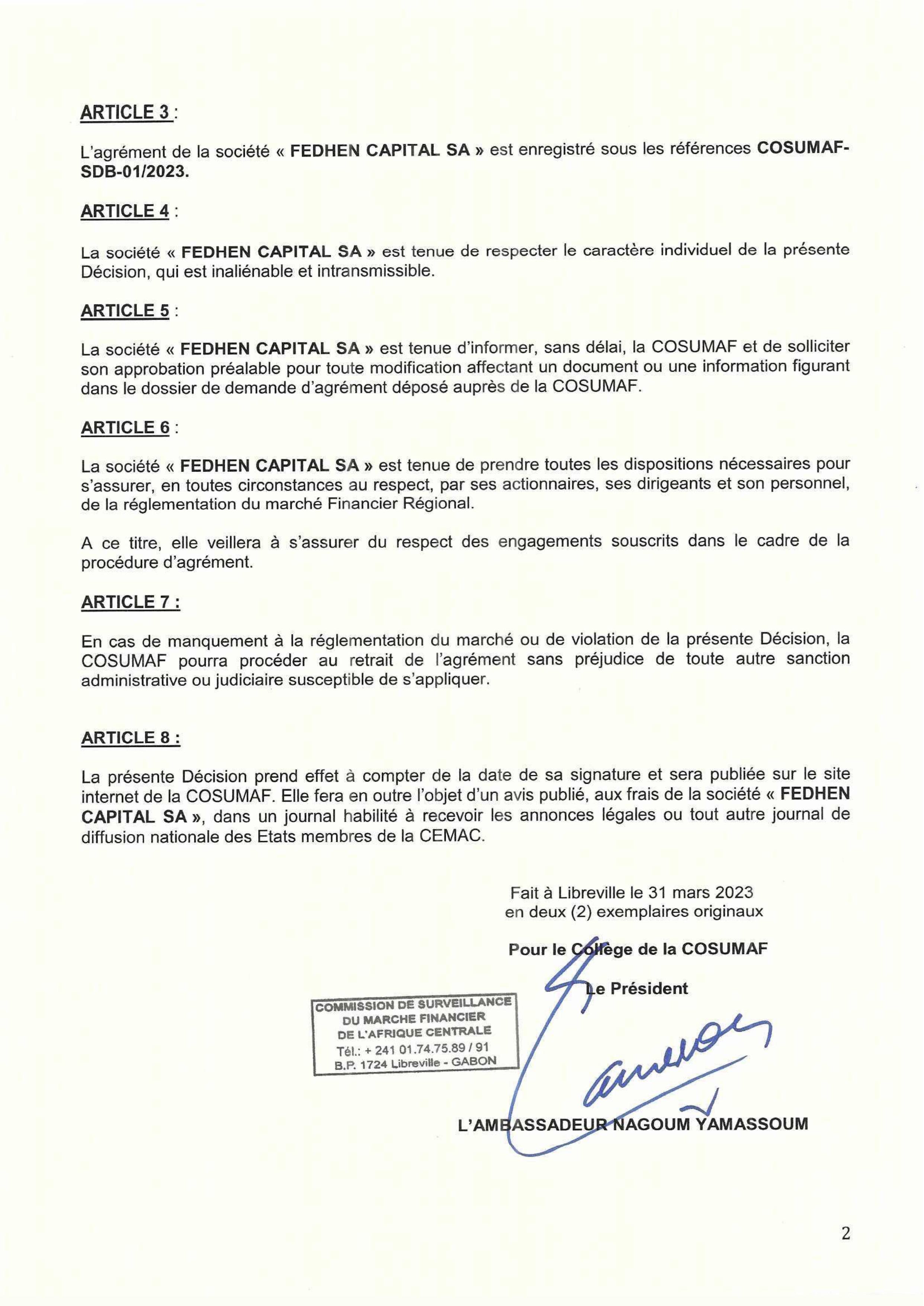 Agrément page 2
